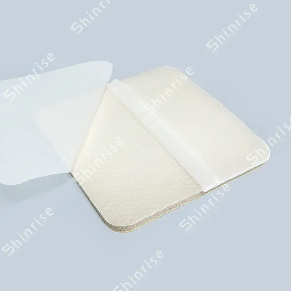Silver Silicone Foam Dressing Without Border